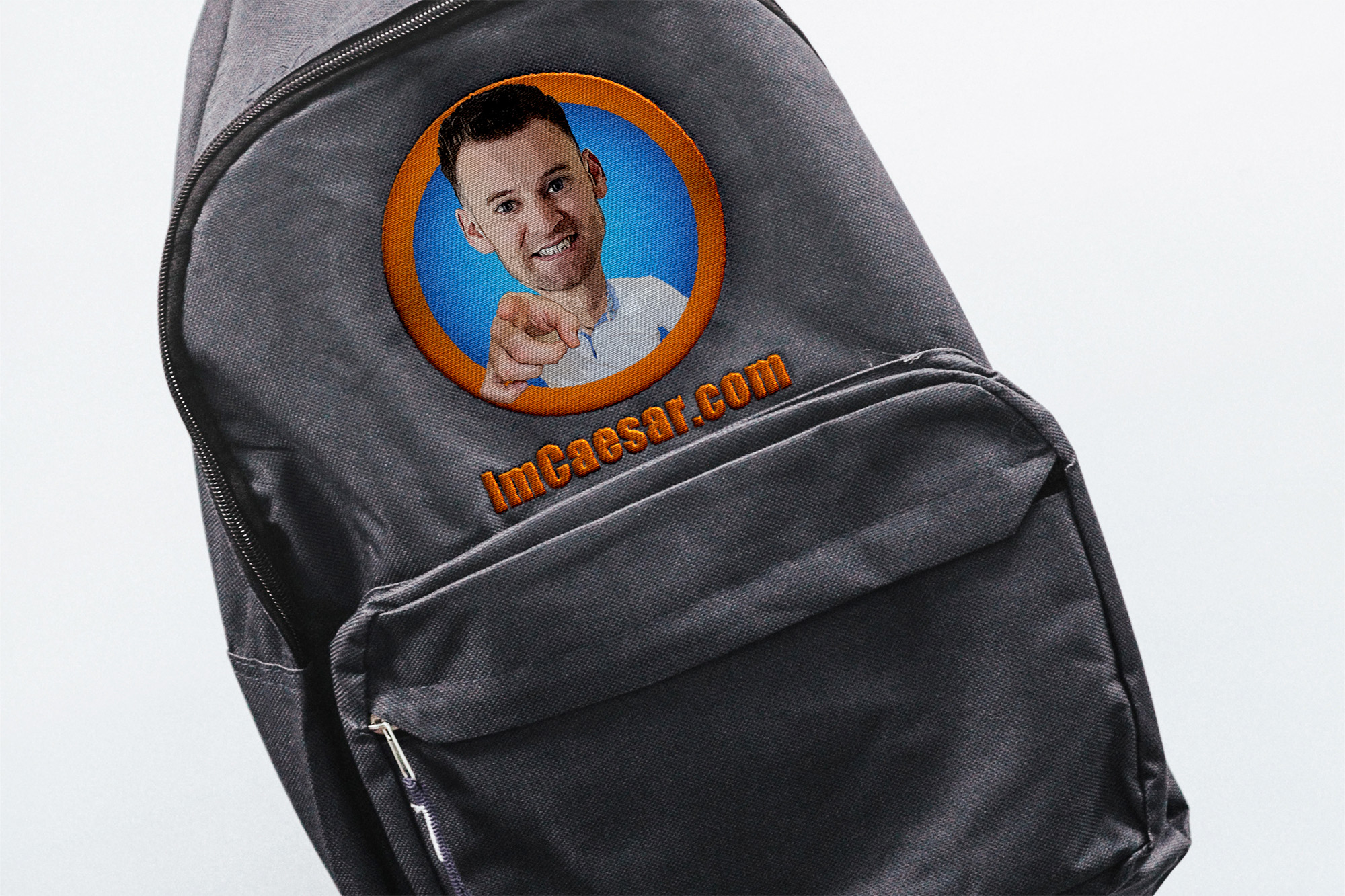 Backpack Mockup With Custom Logo
